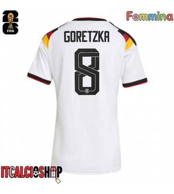 Germania Leon Goretzka #8 Prima Maglia Femmina Mondiali 2026 Manica Corta